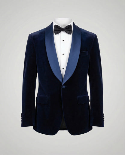 Herren Sommerjacke Slim Fit Kontrast Revers Modern
