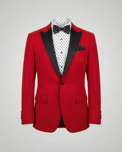 Herren Sommerjacke Slim Fit Kontrast Revers Modern