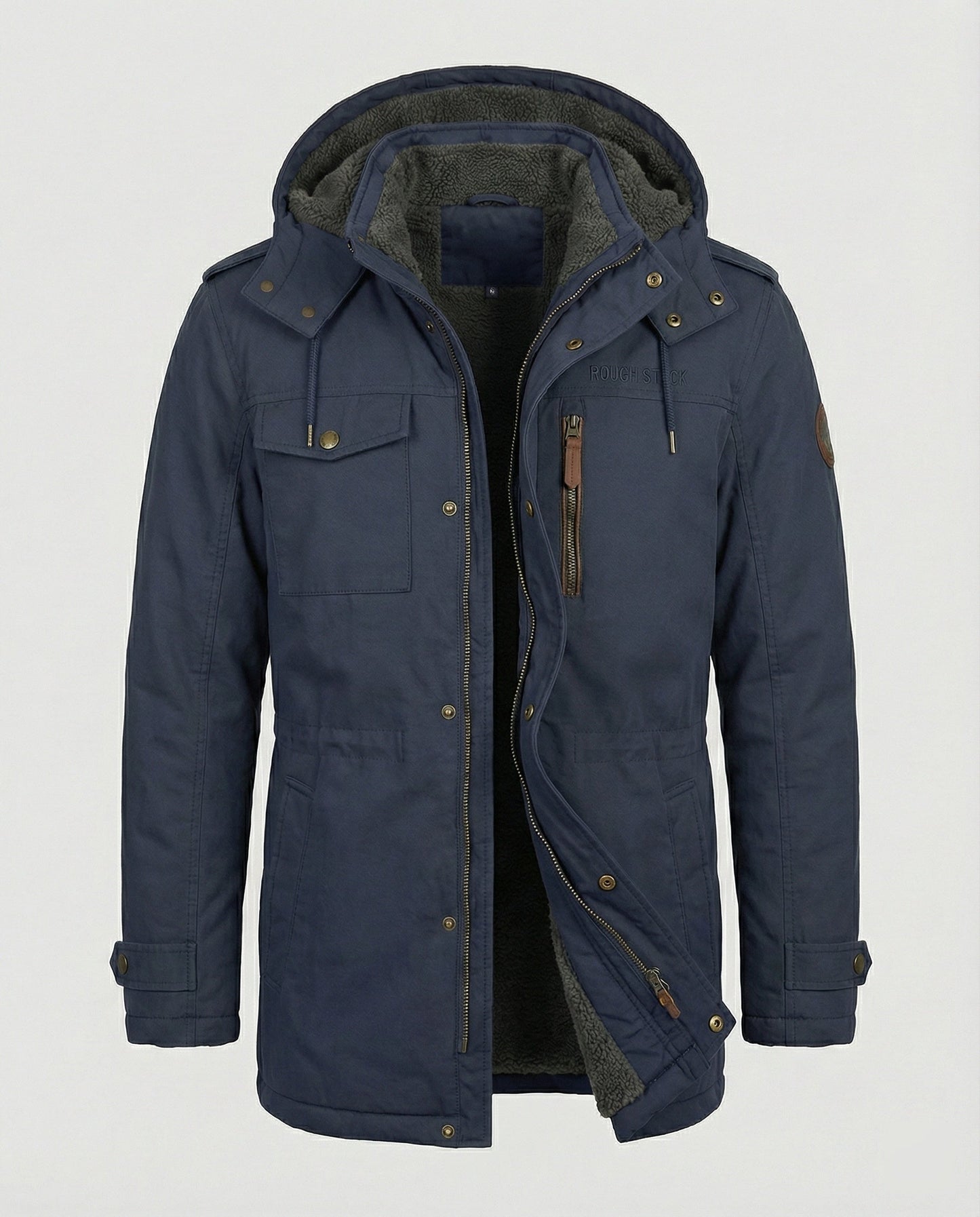 Herrenjacke Gepolstert Lässig Warm