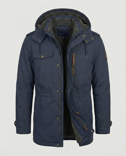 Herrenjacke Gepolstert Lässig Warm