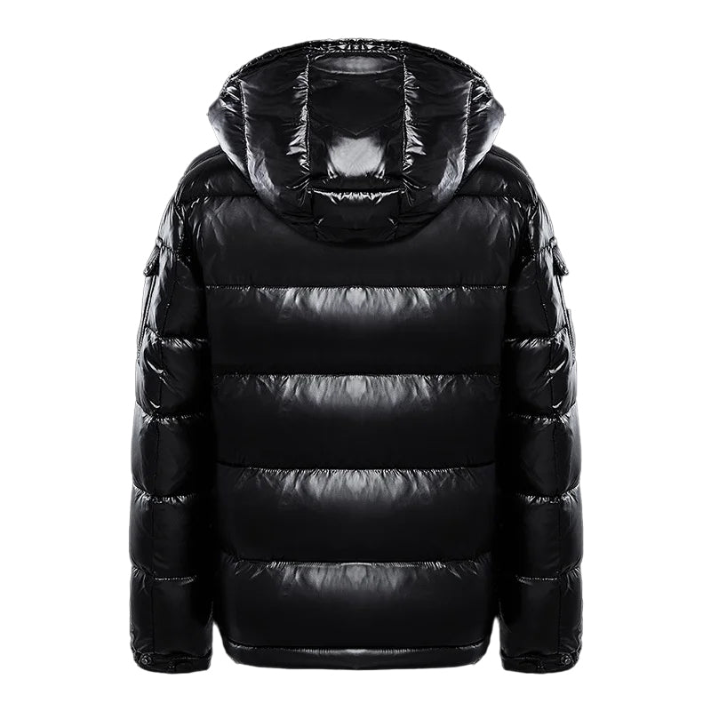Herren Winterjacke Isoliert mit Kapuze und Reißverschluss