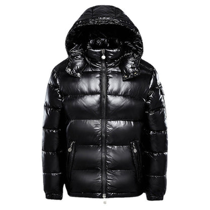 Herren Winterjacke Isoliert mit Kapuze und Reißverschluss - BerlinGlamour
