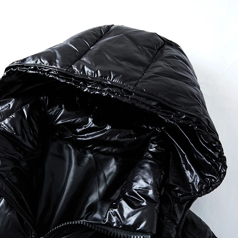 Herren Winterjacke Isoliert mit Kapuze und Reißverschluss
