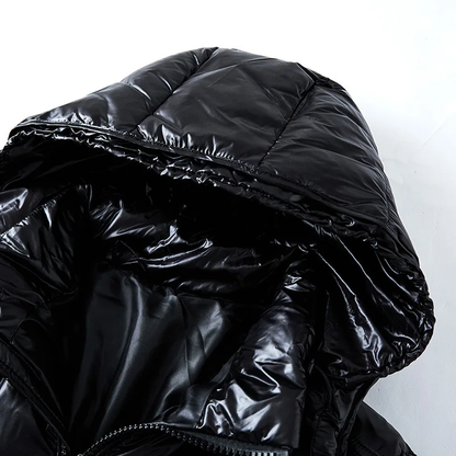 Herren Winterjacke Isoliert mit Kapuze und Reißverschluss