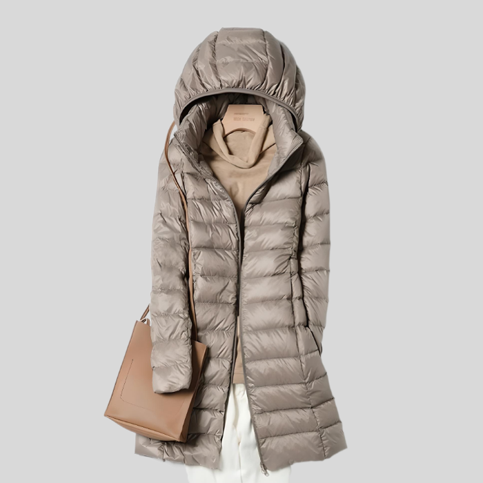Warme Winterjacke Puff Modern mit Reissverschluss
