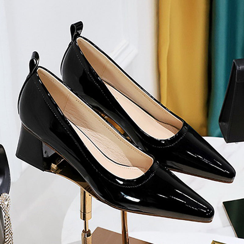 Damen High Heels Schuhe Spitze 4,5cm Elegant