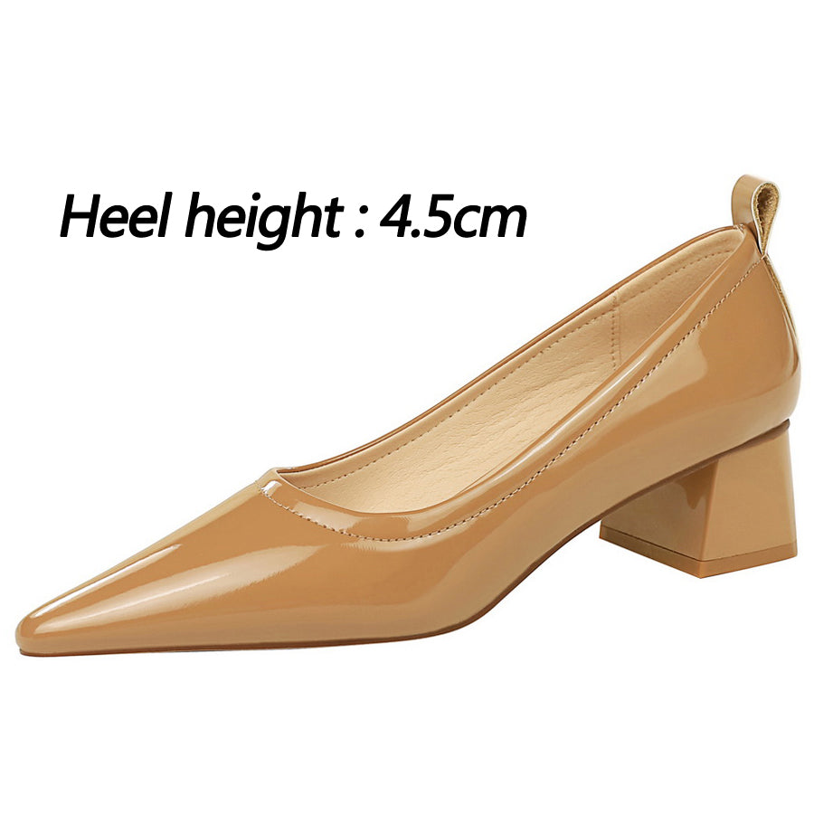 Damen High Heels Schuhe Spitze 4,5cm Elegant