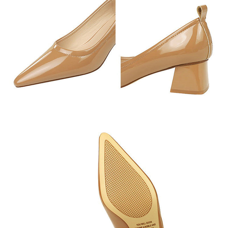 Damen High Heels Schuhe Spitze 4,5cm Elegant