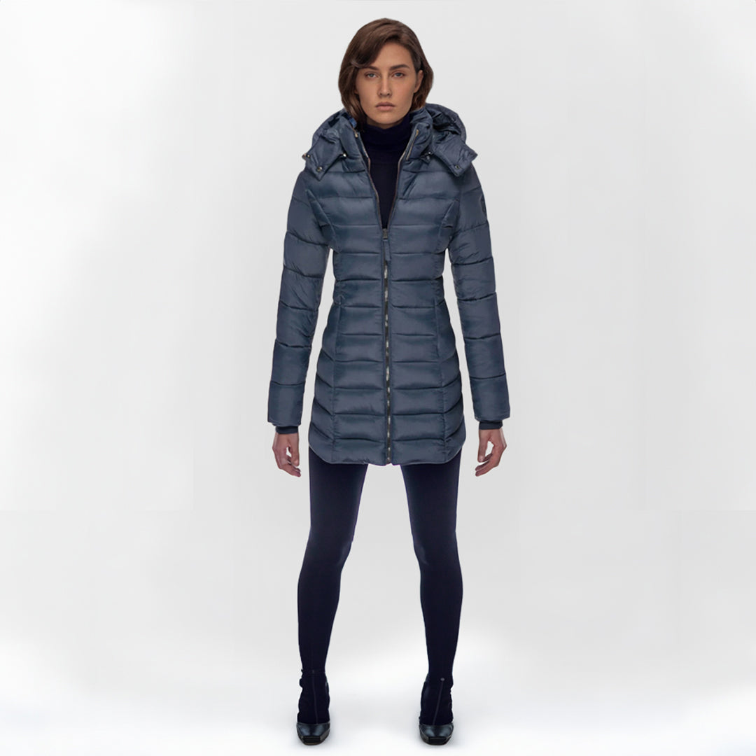 Lange Daunenjacke Elise Warm Isolierend