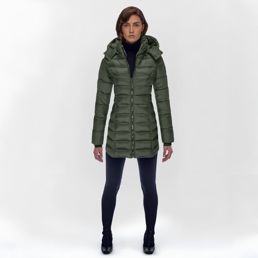 Lange Daunenjacke Elise Warm Isolierend