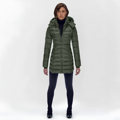 Lange Daunenjacke Elise Warm Isolierend