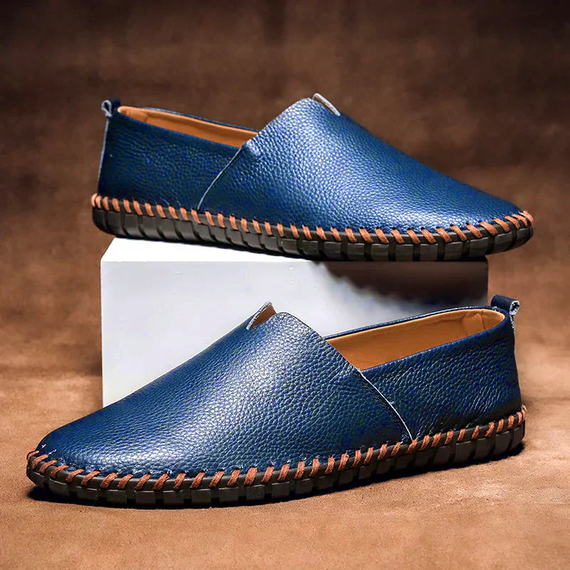 Elegante Herren Loafer aus echtem Leder Schwarz