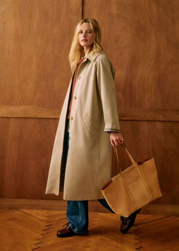 Clara Trenchcoat Studioaufnahme – Frontansicht