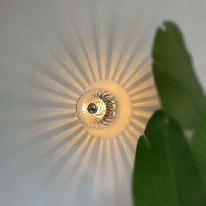 Moderne Glas Wandleuchte Wandlampe Strahlen Effekt