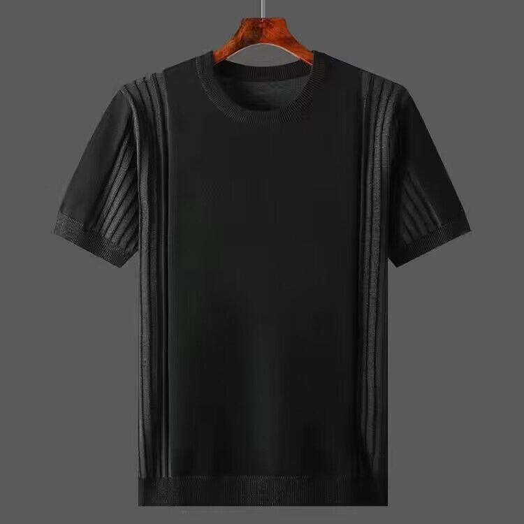 Baumwoll-T-Shirt Herren Stilvoll Modern Slimfit