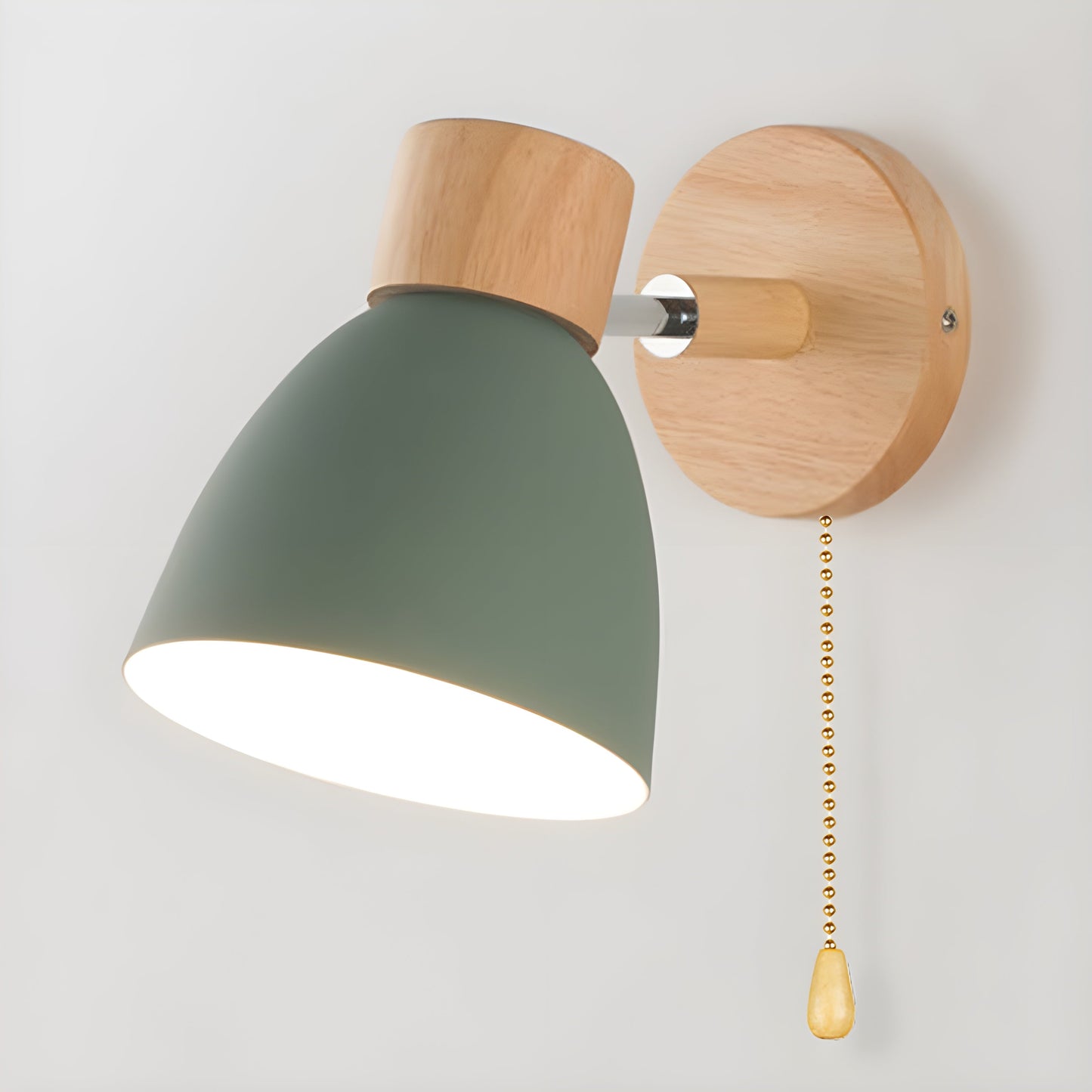 Norwegische Holzwandlampe Schlafzimmer Lampe Dimmbar