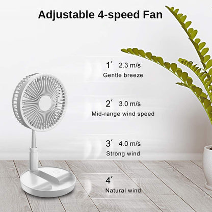 Kleiner USB Ventilator Rechargeable Mini Teleskop