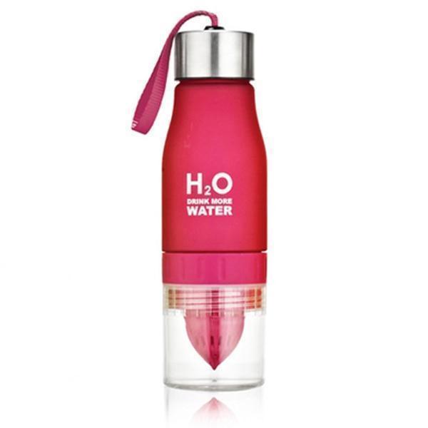 Wasserflasche mit Frucht-Infuser Durchsichtig