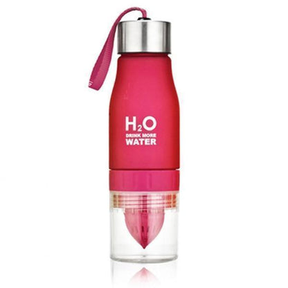 Wasserflasche mit Frucht-Infuser Durchsichtig