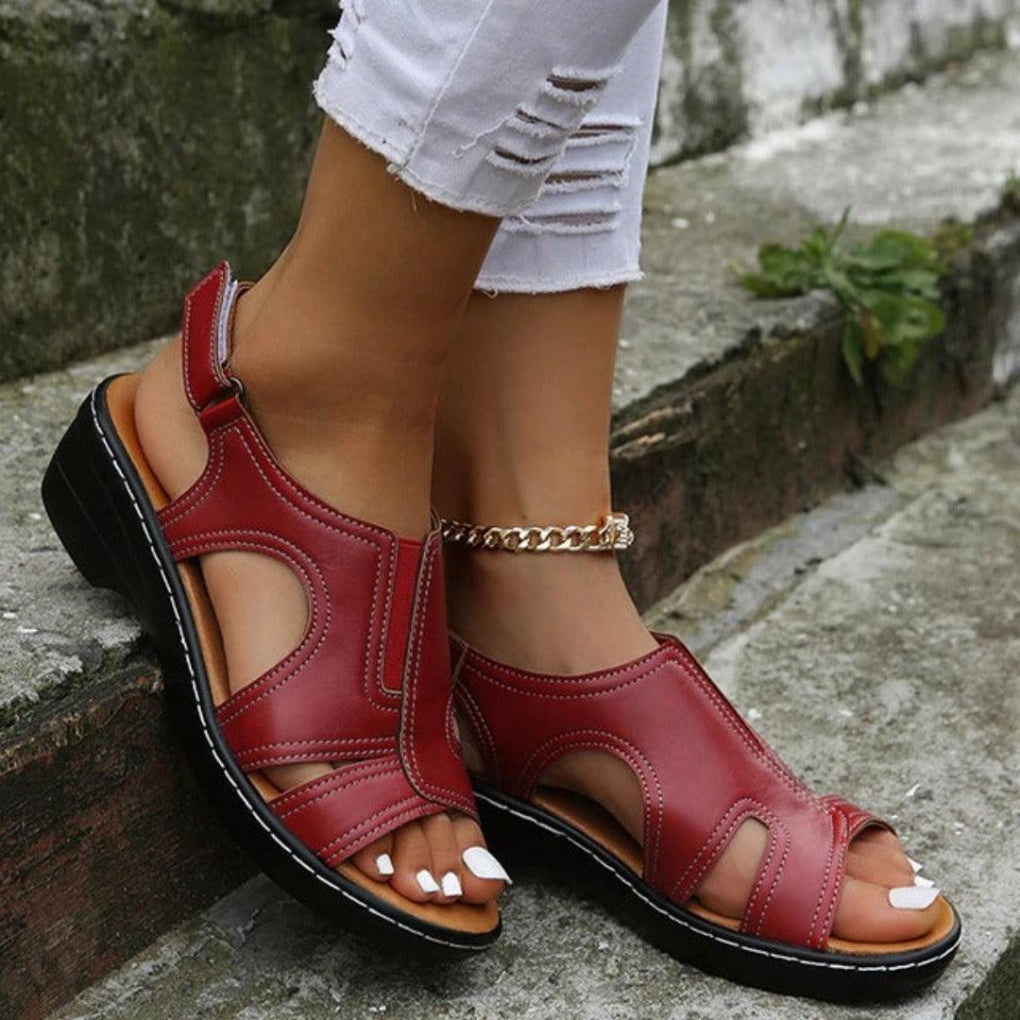 Damen Plateau Sandalen Frühling Cutout Schuhe