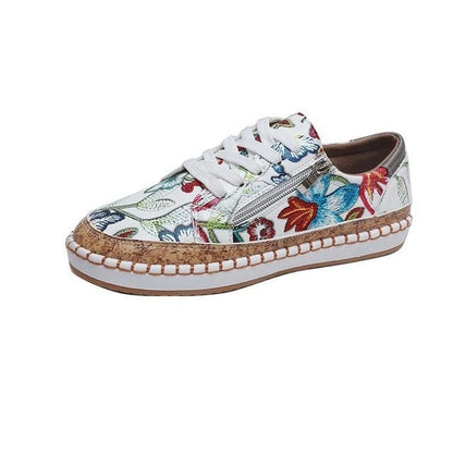 Damen Schuhe Blumenmuster Gummisohle - BerlinGlamour