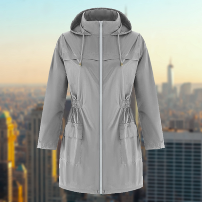 Wasserdichte Outdoorjacke Damen Regenjacke Funktionell