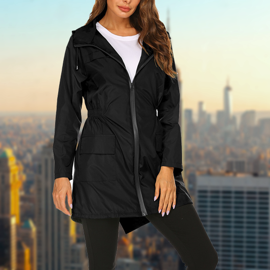 Wasserdichte Outdoorjacke Damen Regenjacke Funktionell