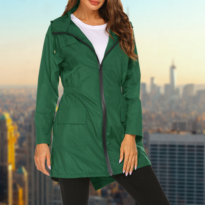 Wasserdichte Outdoorjacke Damen Regenjacke Funktionell