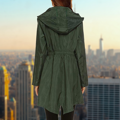 Wasserdichte Outdoorjacke Damen Regenjacke Funktionell