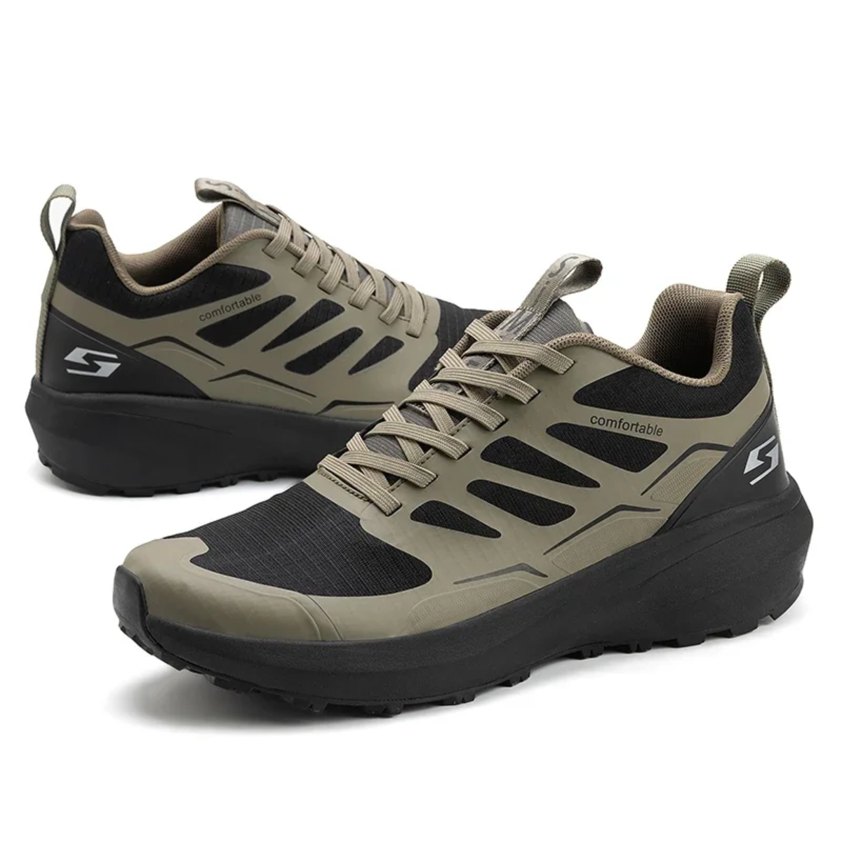 Herren Wanderschuhe Fußgewölbestütze Komfort Laufschuhe