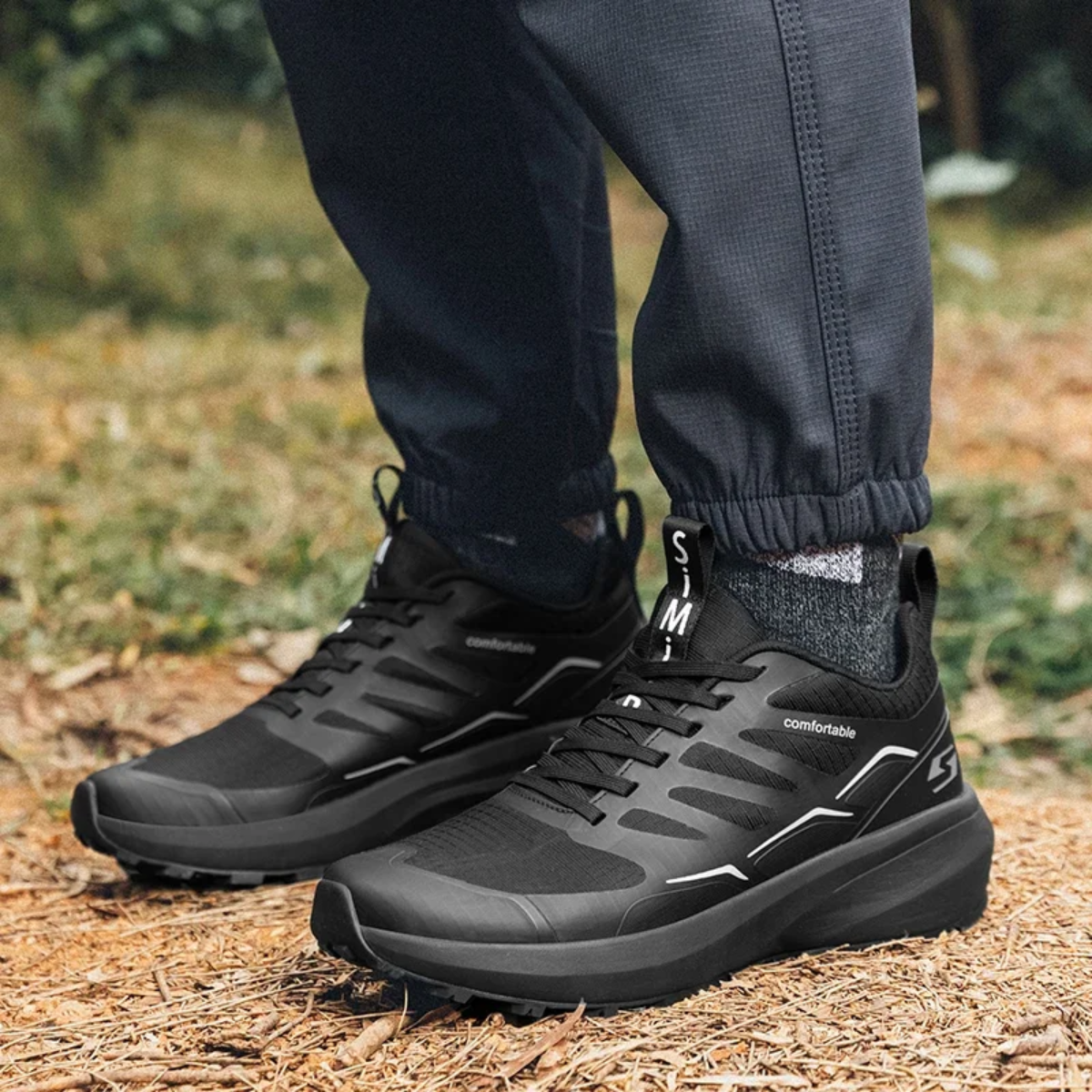 Herren Wanderschuhe Fußgewölbestütze Komfort Laufschuhe