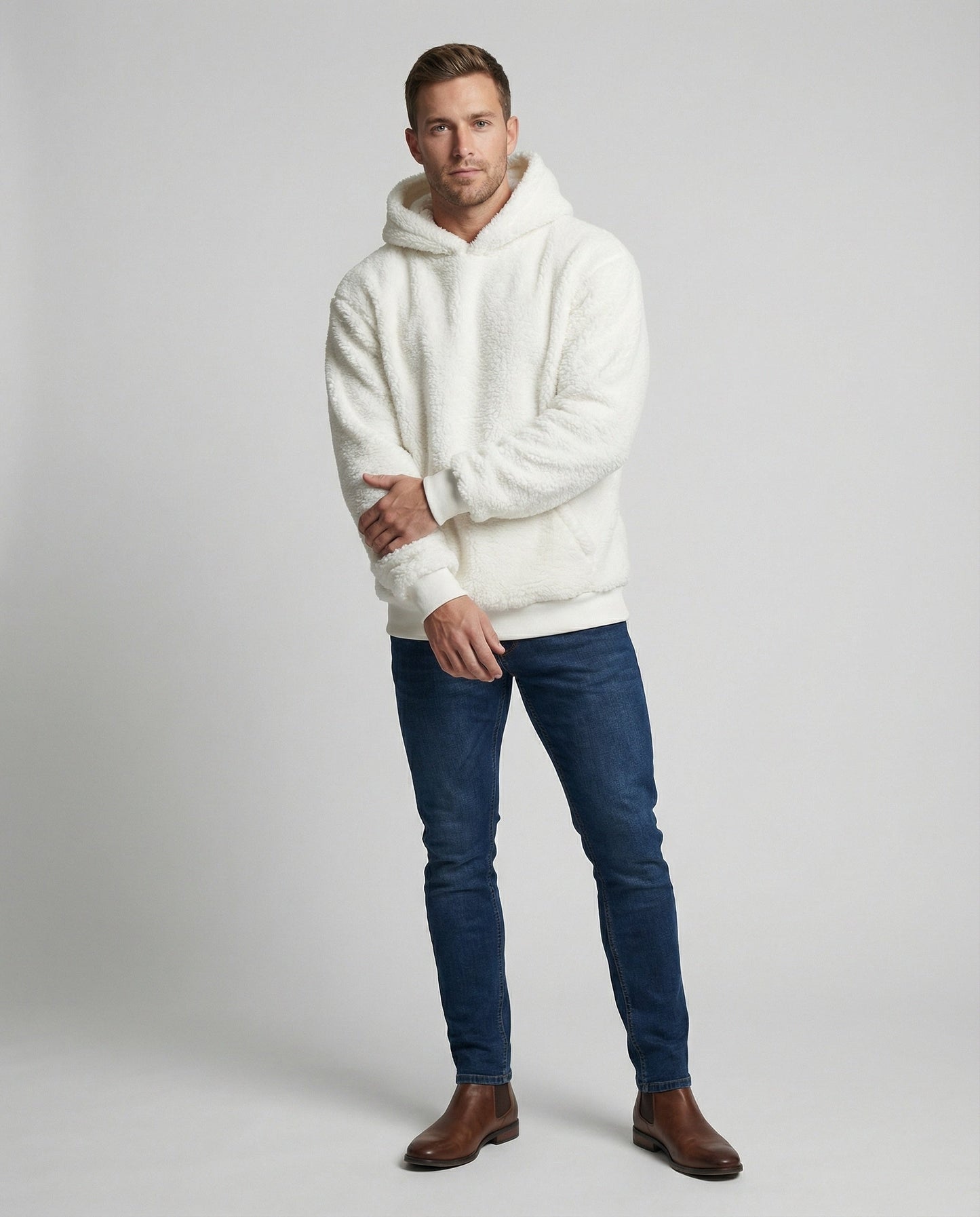 Klassische Teddy-Hoodie für Männer Warm Bequem - BerlinGlamour