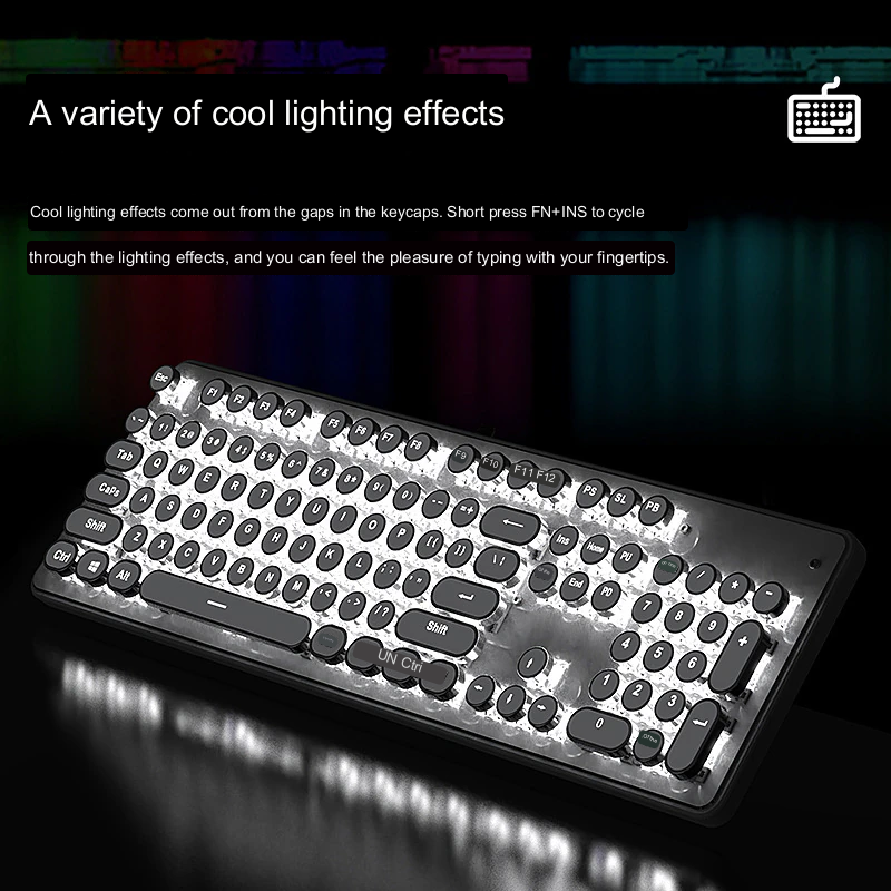Mechanische Gaming Tastatur Retro Design