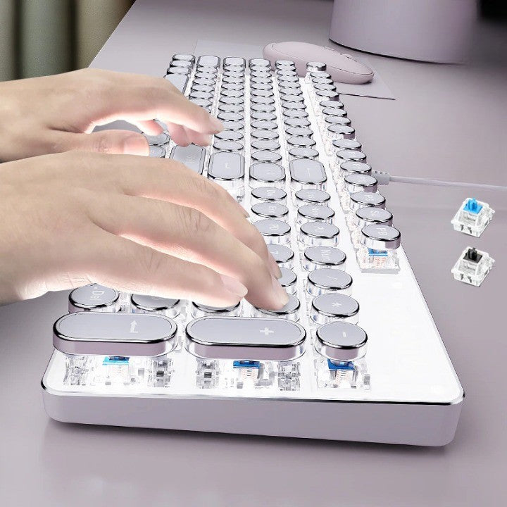 Mechanische Gaming Tastatur Retro Design