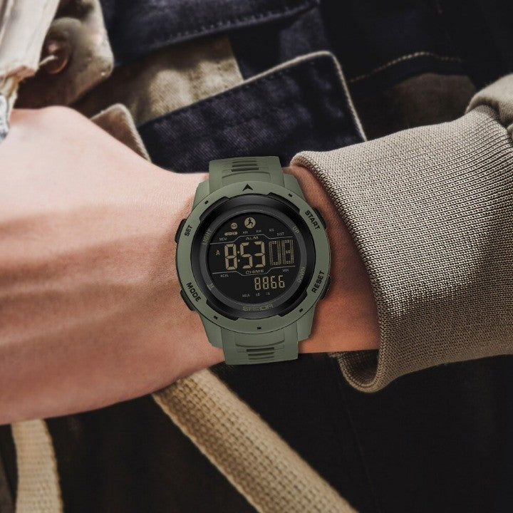 Militär-Uhr Wasserdicht Digital Schrittzähler Sportuhr