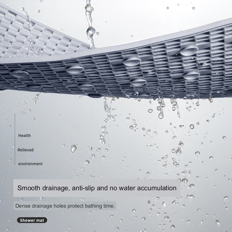 Wasserdichte Badezimmermatte Anti-Rutsch Sichtschutz