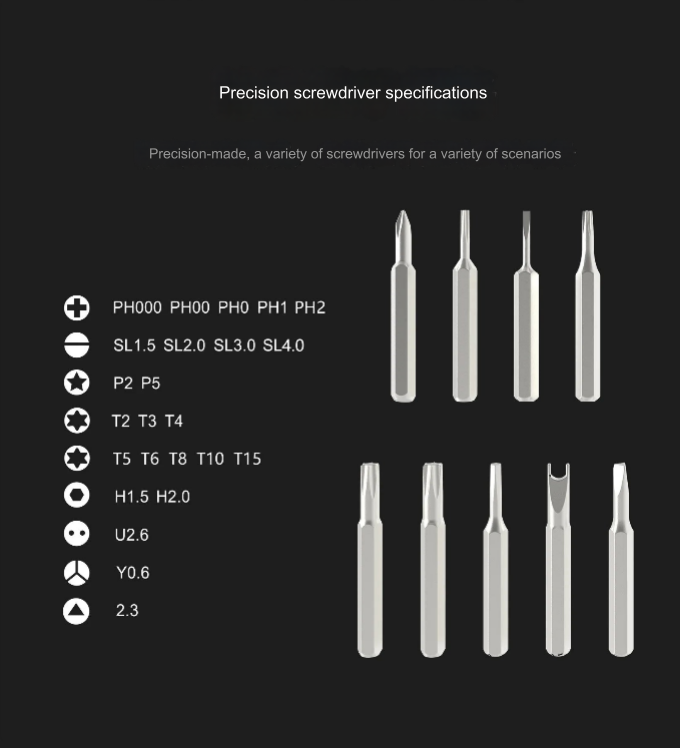 Magnetischer Schraubendreher Satz Präzision Reparaturset