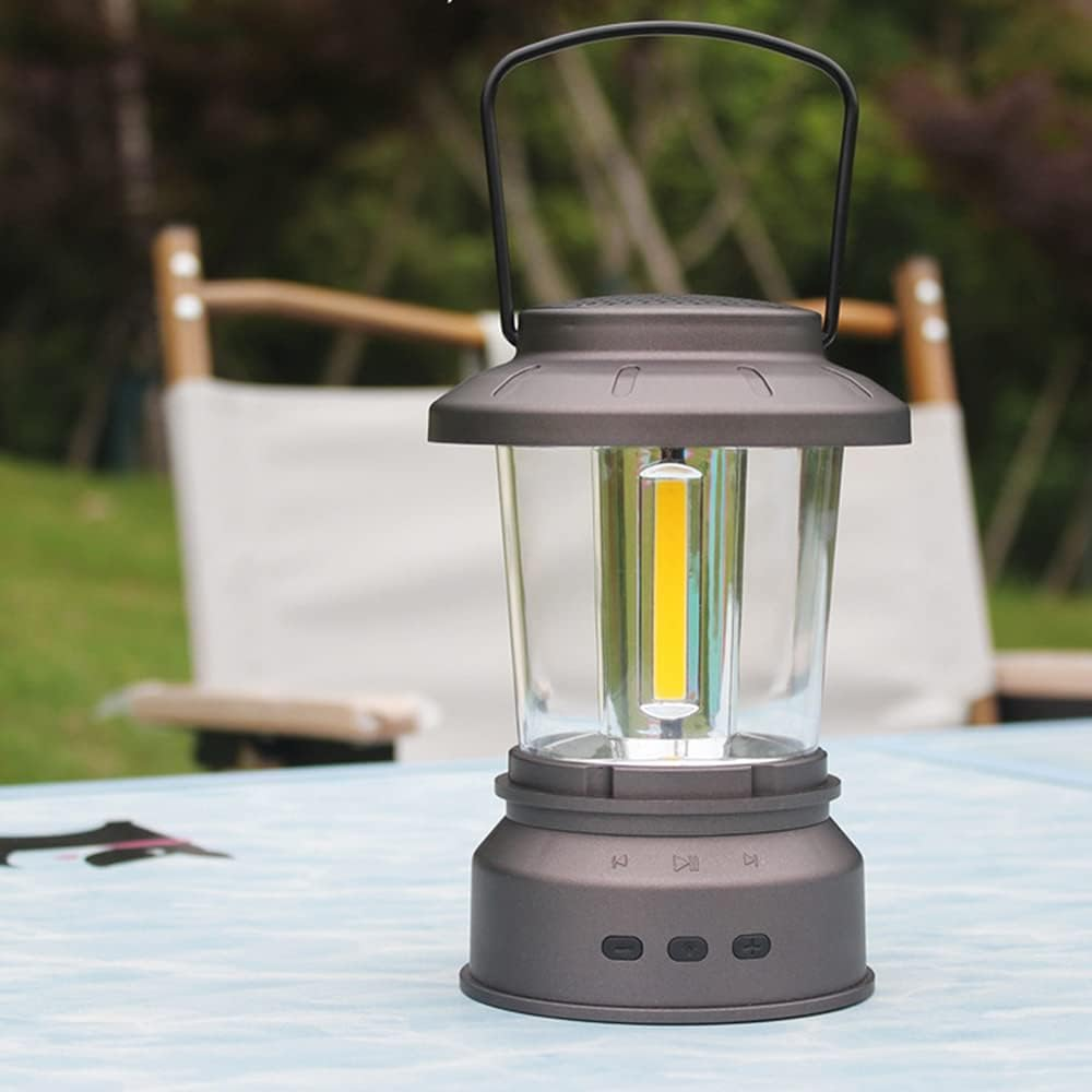 Bluetooth Lautsprecher Lampe Dimmbar Wasserfest Outdoor