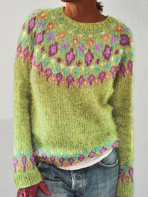 Devyn Pullover mit geometrischem Muster