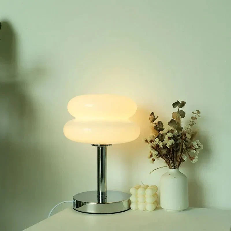 Farbige Glas Tischlampe Retro Stil Modern