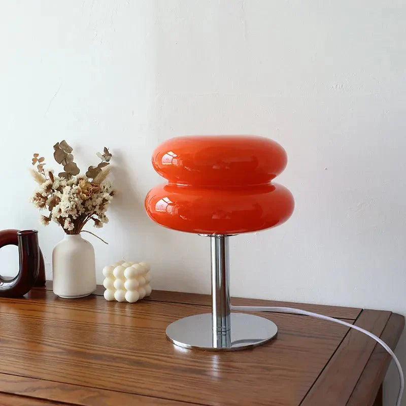Farbige Glas Tischlampe Retro Stil Modern