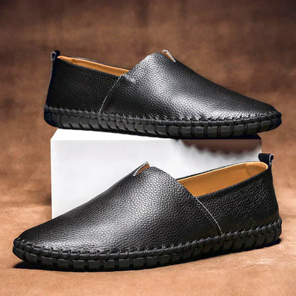 Elegante Herren Loafer aus echtem Leder Schwarz