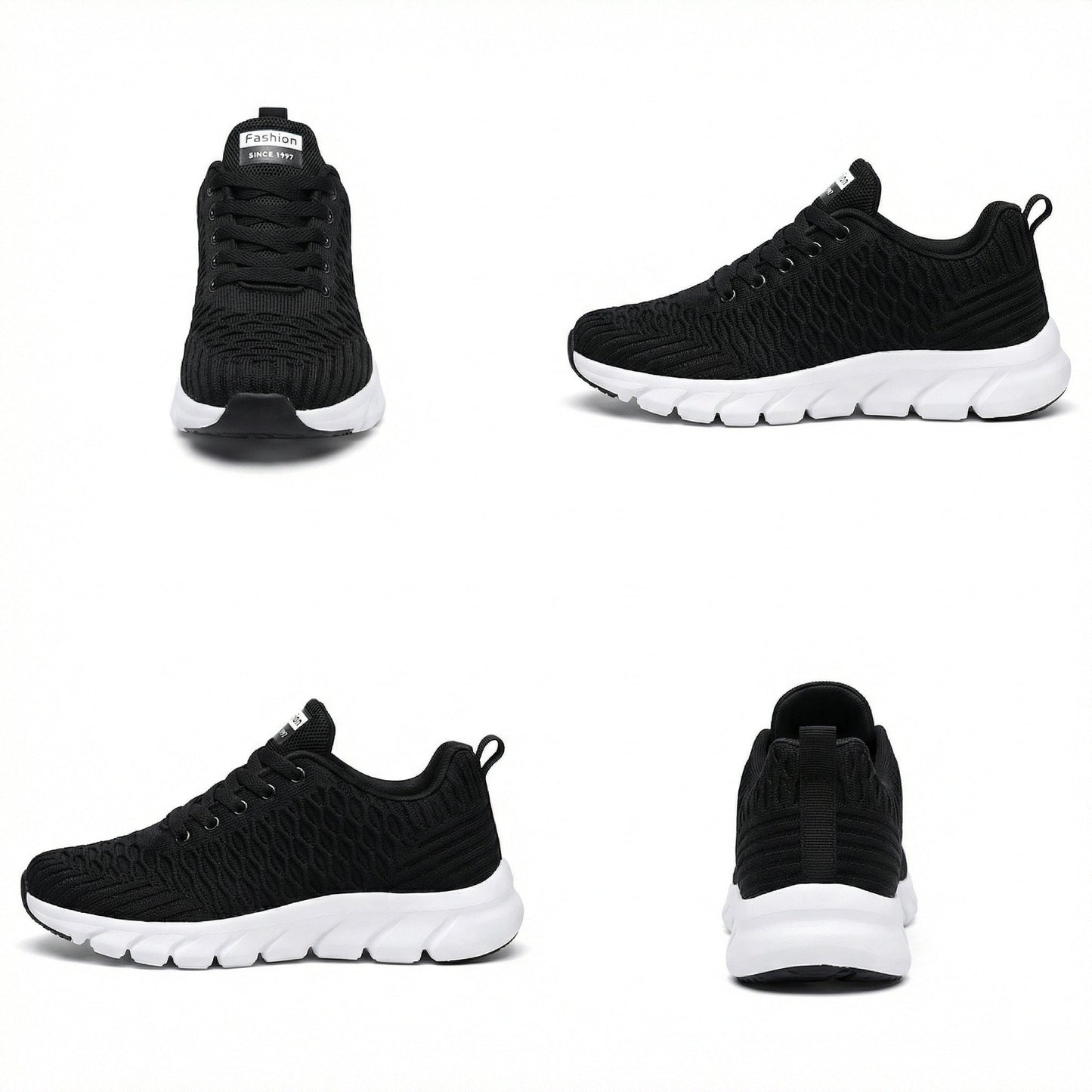 Strick Schuhe Atmungsaktiv Flexibel Damen Sneaker