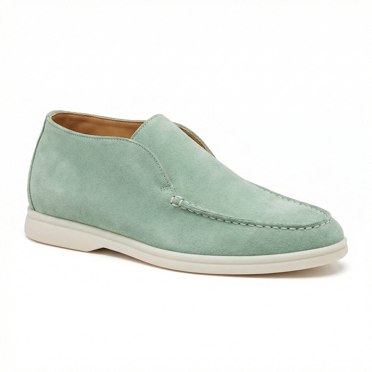 Herren Halbschuhe Stylisch Braun Lederschuhe