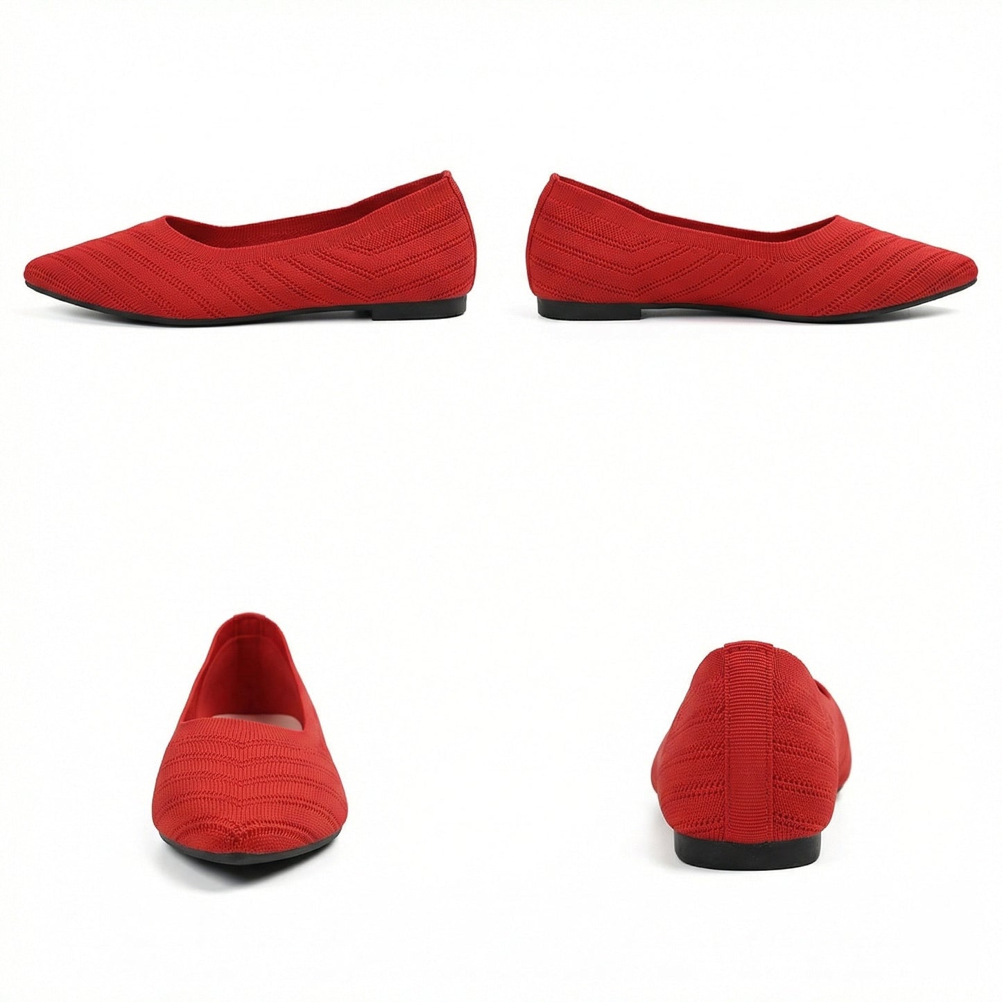 Flache Schuhe Damen Mode Bequem