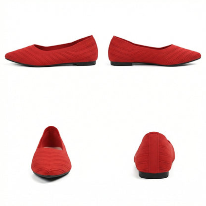 Flache Schuhe Damen Mode Bequem