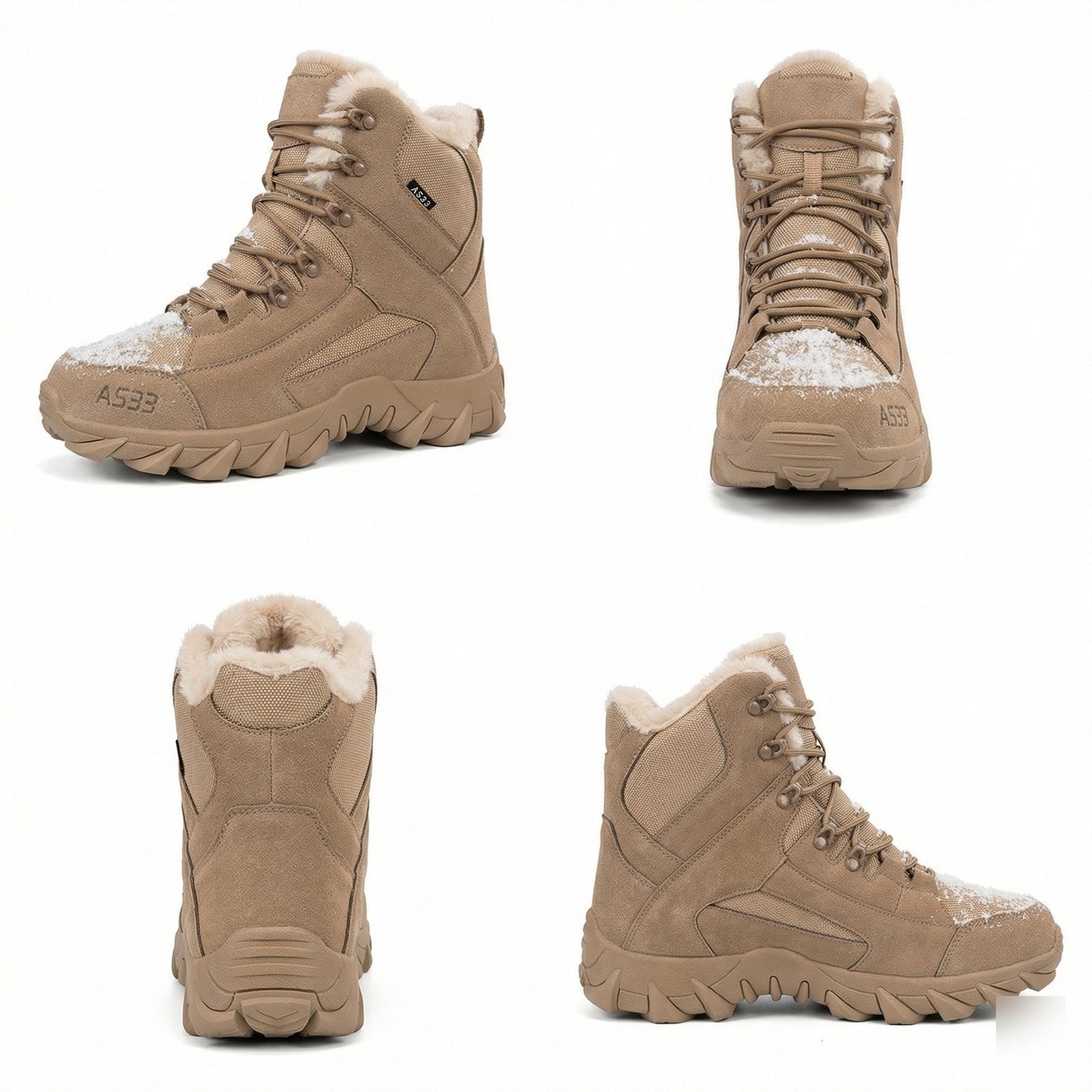 Herren Wanderstiefel Winter Warm Isoliert Rutschfest