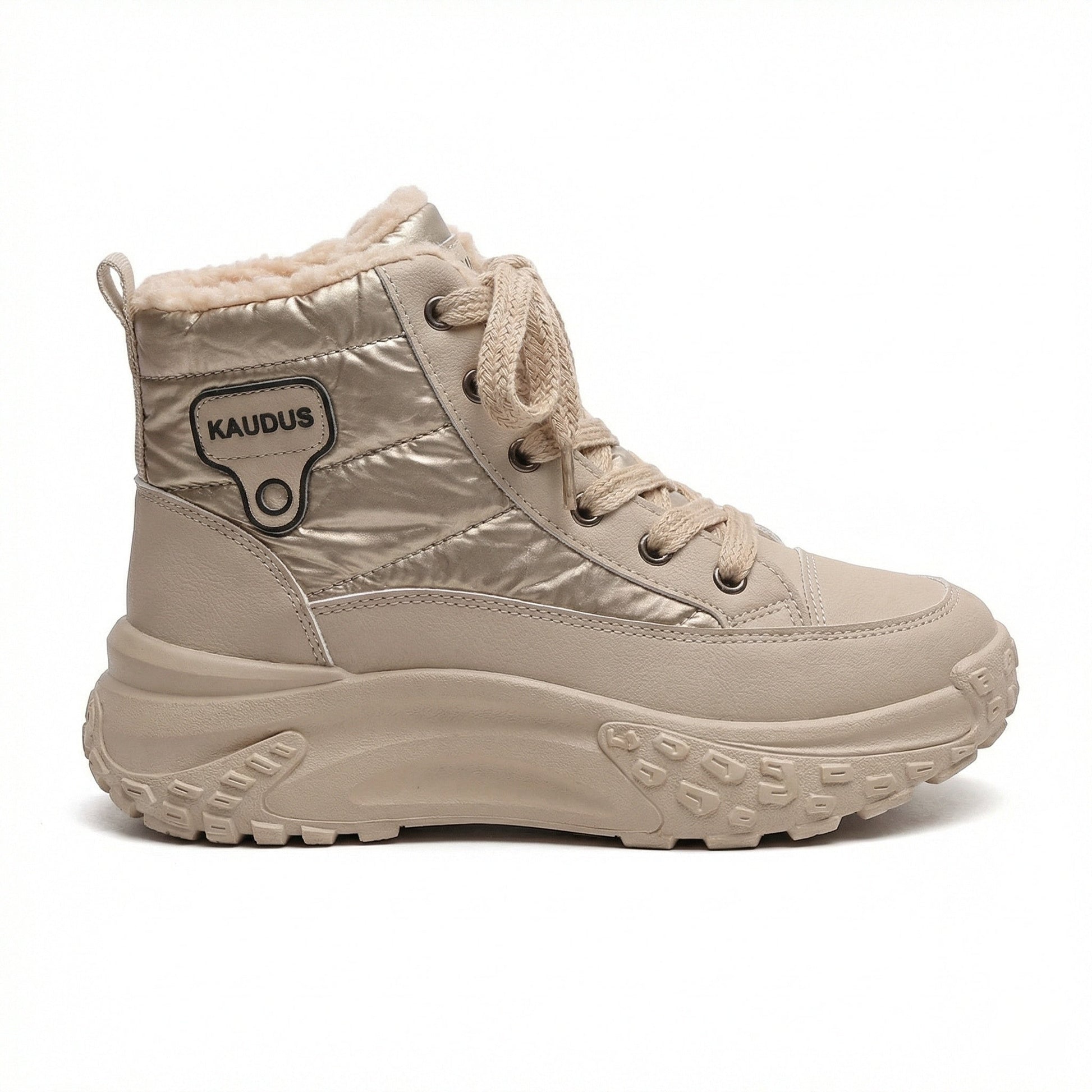 Damen Winterstiefel Gefüttert Rutschfest Hoher Kragen - BerlinGlamour