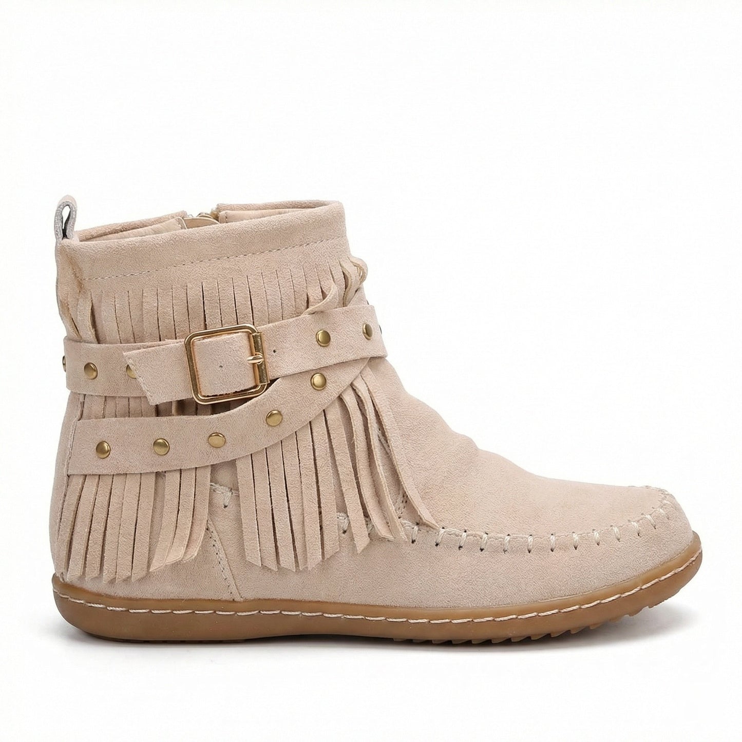 Warme Knöchelschuhe Fransen Schuhe Frauen Stil