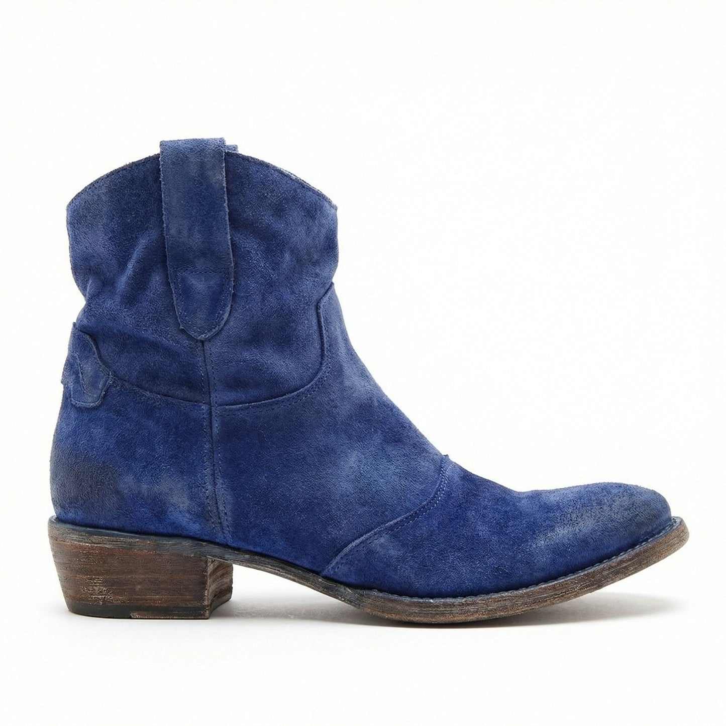 Western Stiefel Damen Kurz Wildleder Knöchelstiefel